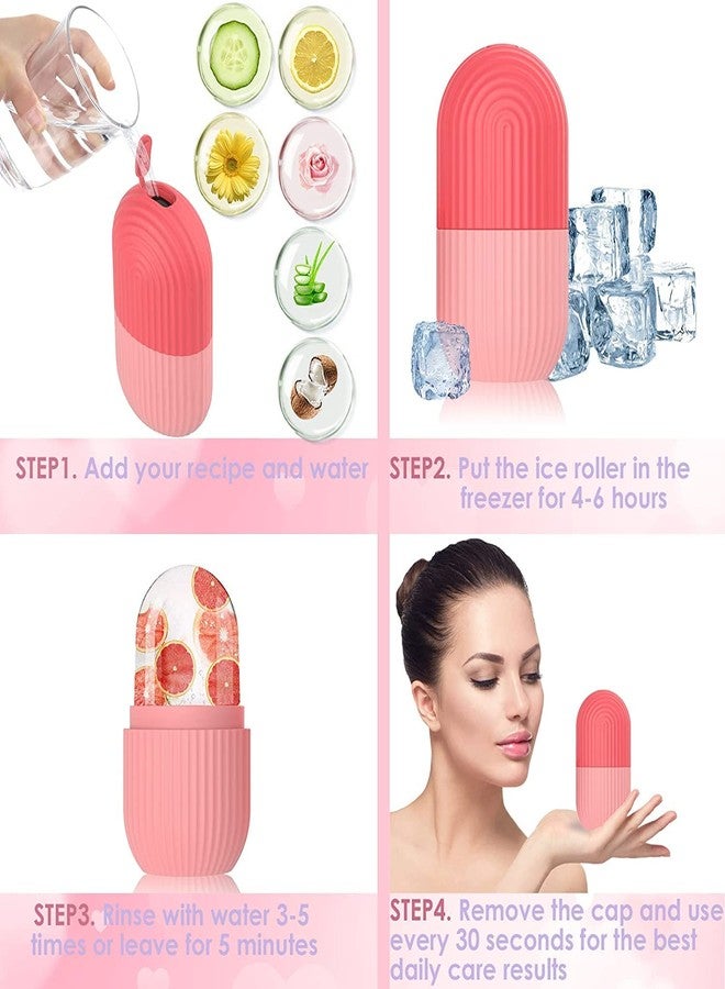 Getmecraft Ice Roller for Face and Eye, Silicone Ice Mold for Face,Facial Ice Roller Skin Care Tool for Eye Puffiness Relief & Remove Fine Lines & Reduce Acne Beauty Gift for Women - Image 4
