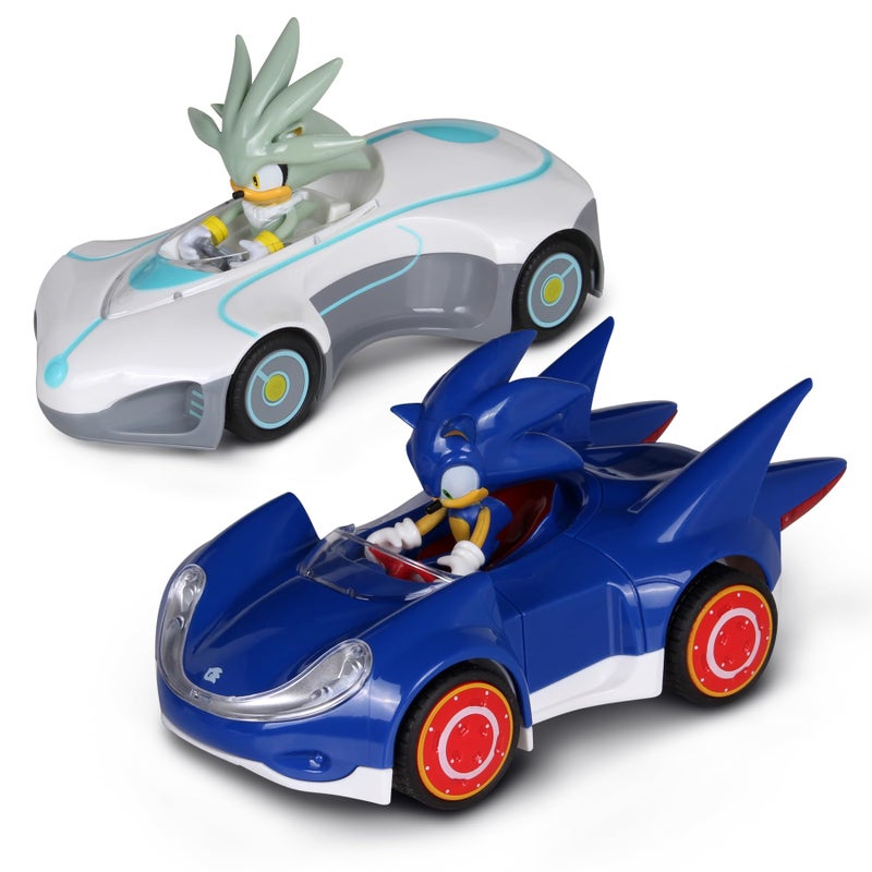 NKOK Sonic The Hedgehog Silver Sonic PullBack Racers 2Pack - Image 2