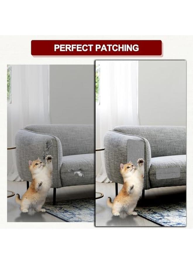 KOWVOWZ Couch Fabric Repair Patch, Linen Self Adhesive Reupholster Tape Patches, Waterproof Large Repair Tape for Furniture Sofas Office Chairs Fabric Fix Tear (10 * 200cm) - Image 3