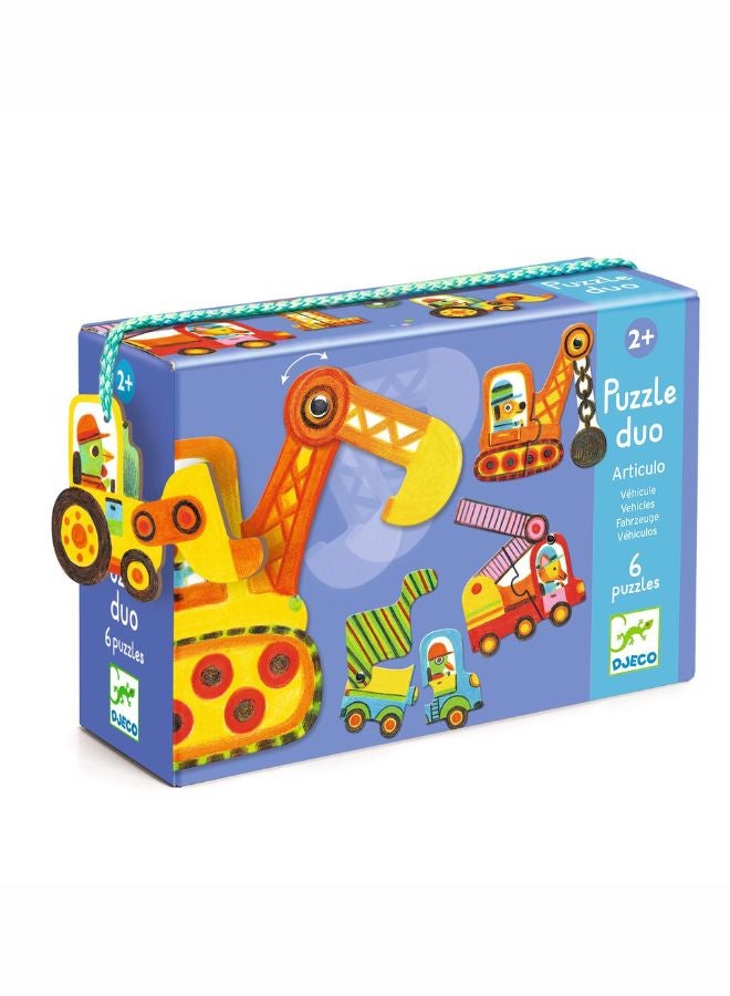 DJECO Articulo Vehicles Puzzle - Image 2