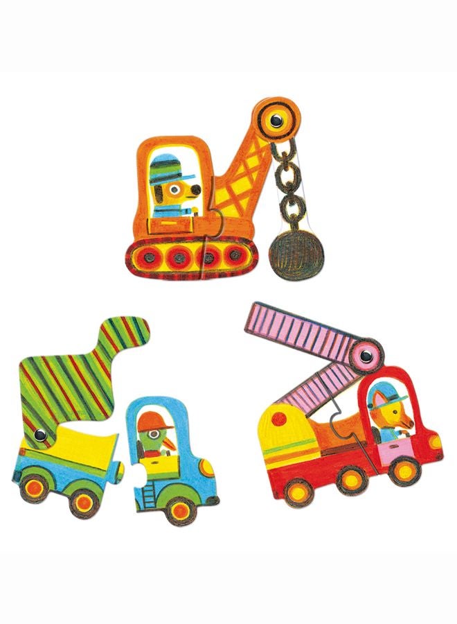 DJECO Articulo Vehicles Puzzle - Image 3