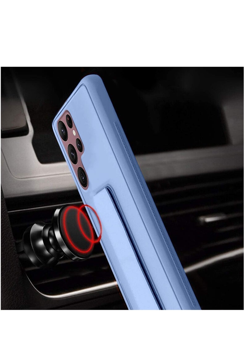 ELTRAZONE Samsung Galaxy S24 Ultra Case Cover Magnetic Car Mount Kickstand & Holder, Premium Silicone Vertical & Horizontal Hand Strap and Grip with Multi Stand - Image 4