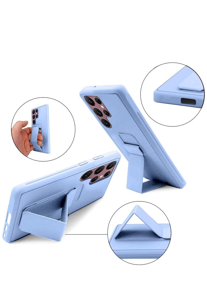 ELTRAZONE Samsung Galaxy S24 Ultra Case Cover Magnetic Car Mount Kickstand & Holder, Premium Silicone Vertical & Horizontal Hand Strap and Grip with Multi Stand - Image 5