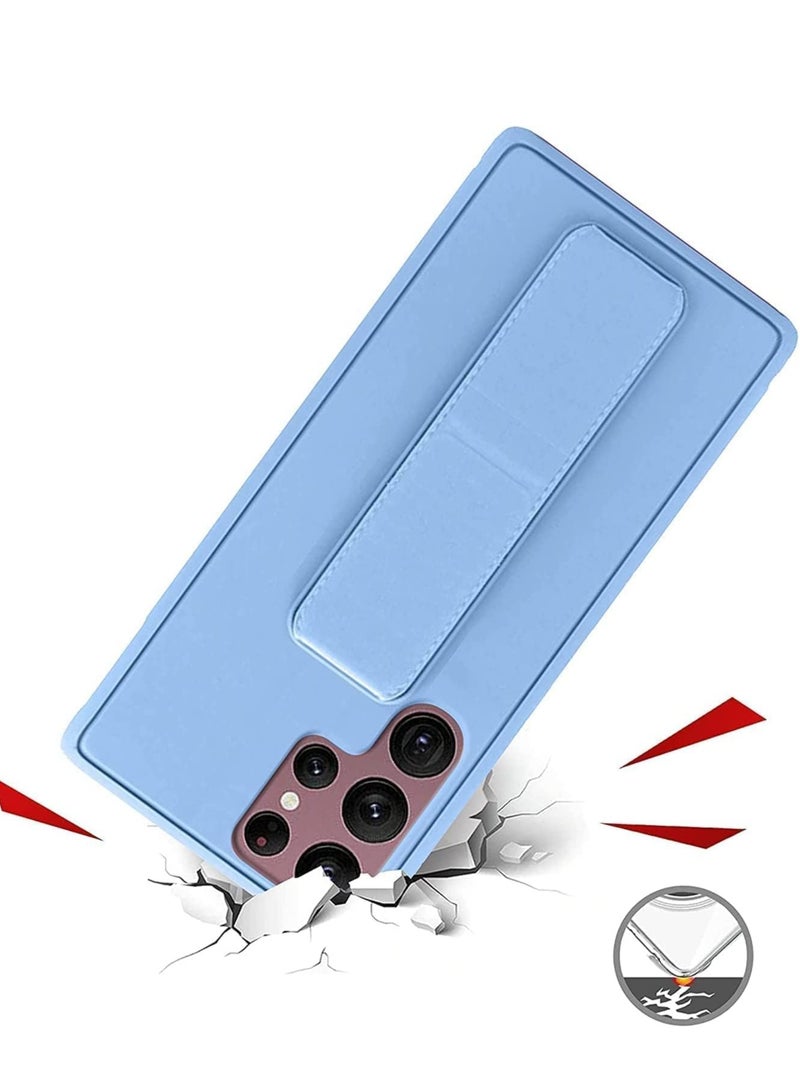 ELTRAZONE Samsung Galaxy S24 Ultra Case Cover Magnetic Car Mount Kickstand & Holder, Premium Silicone Vertical & Horizontal Hand Strap and Grip with Multi Stand - Image 3