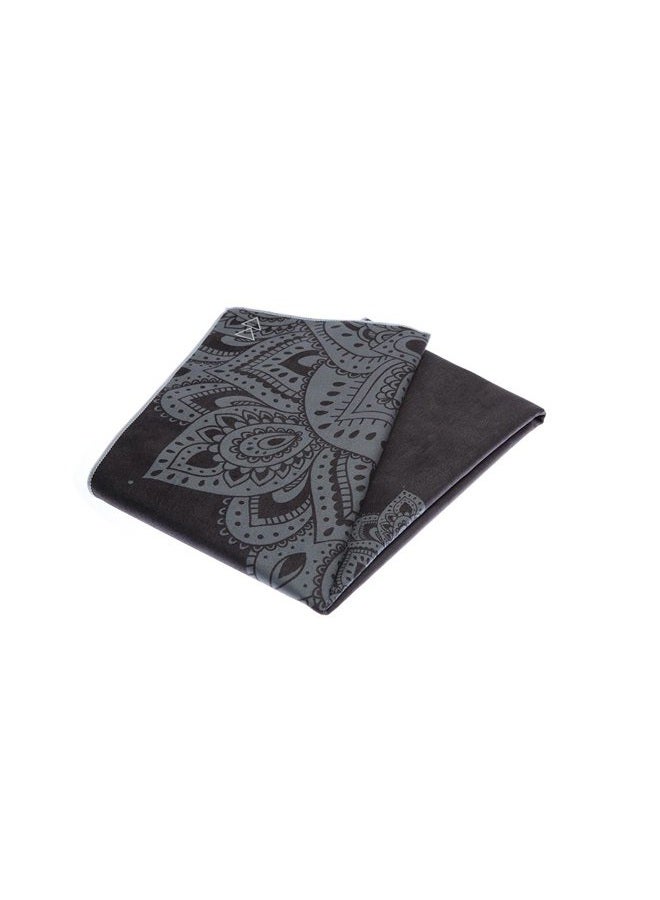 YOGA DESIGN LAB The HOT Yoga Towel | Premium Non Slip Colorful Towel | Eco Printed + Quick Dry + Mat Sized | Ideal for Hot Yoga, Bikram, Ashtanga, Sport, Travel! (Mandala Black) - Image 4