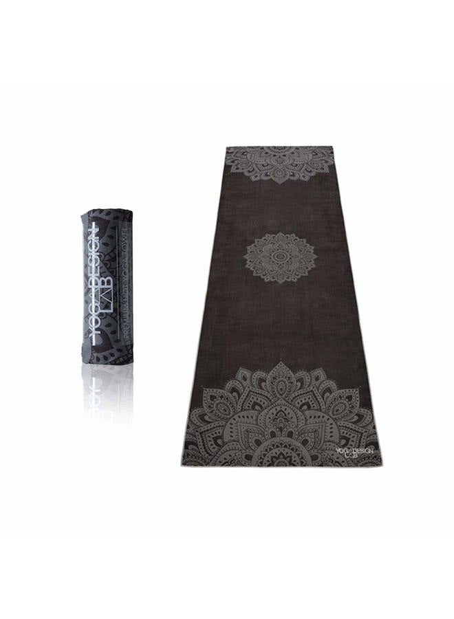 YOGA DESIGN LAB The HOT Yoga Towel | Premium Non Slip Colorful Towel | Eco Printed + Quick Dry + Mat Sized | Ideal for Hot Yoga, Bikram, Ashtanga, Sport, Travel! (Mandala Black) - Image 1