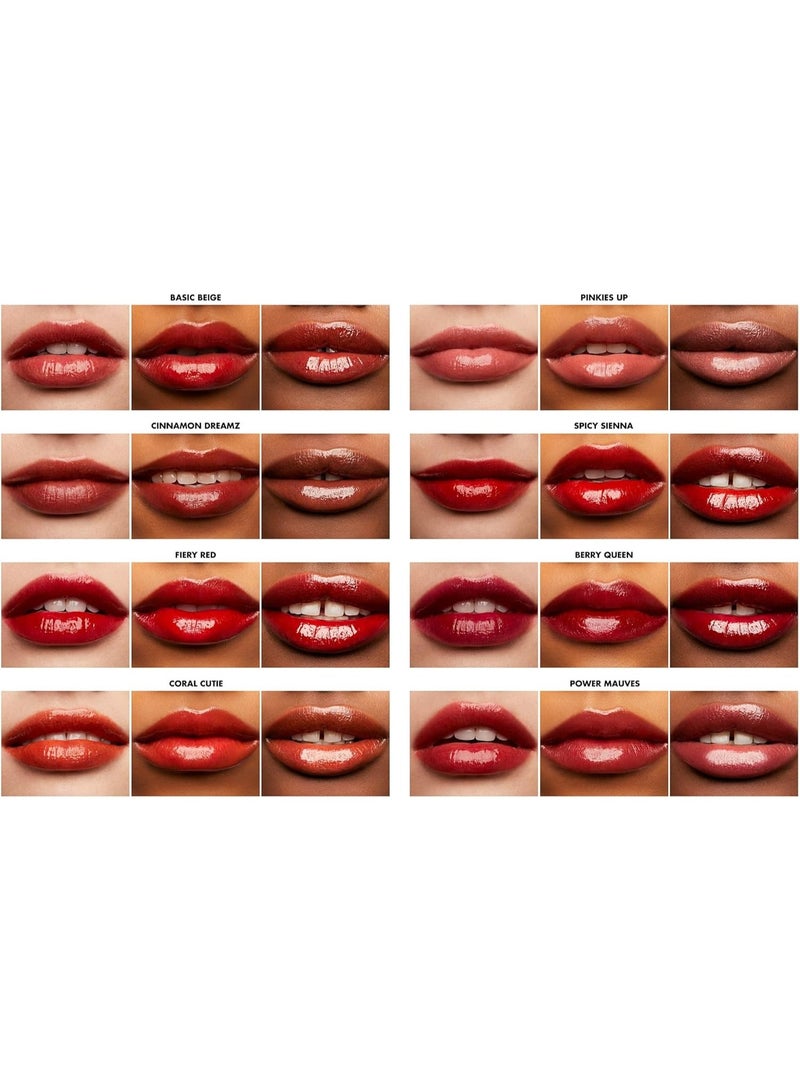 إلف أحمر شفاه لامع من إي.إل.إف. كوزمتكس، خفيف الوزن، يدوم طويلاً، يمنحكِ لونًا شفافًا جذابًا ولمسة لامعة خفيفة، لون أحمر ناري - Image 3