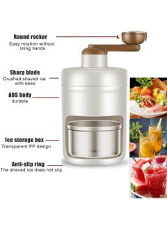 KERFORA KERFORA Portable Shaved Ice and Snow Cone Machine Ice Crusher with Ice Cube Trays BPAFree  - Image 3