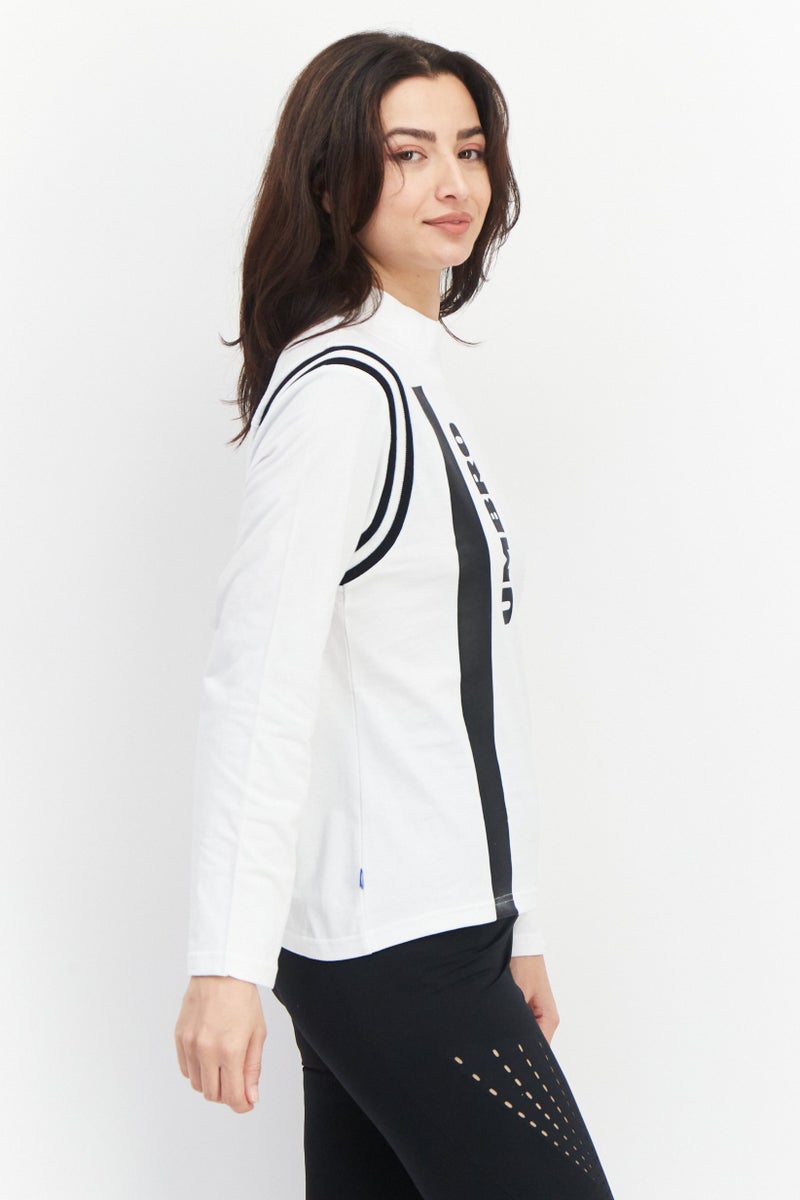 umbro Women Sportswear Fit Long Sleeve Training T-Shirt, White - Image 4