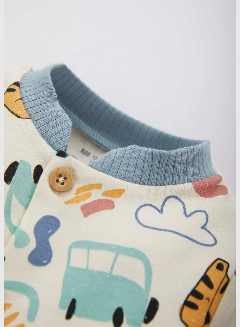 ديفاكتو BabyBoy Long Sleeve Knitted Overalls