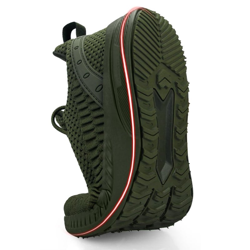 Feethit Women Tennis Running Shoes Walking Shoes Lightweight Casual Sneakers for Travel Gym Work Woman Waitress Nurse Olive Green 7.5 - Image 4