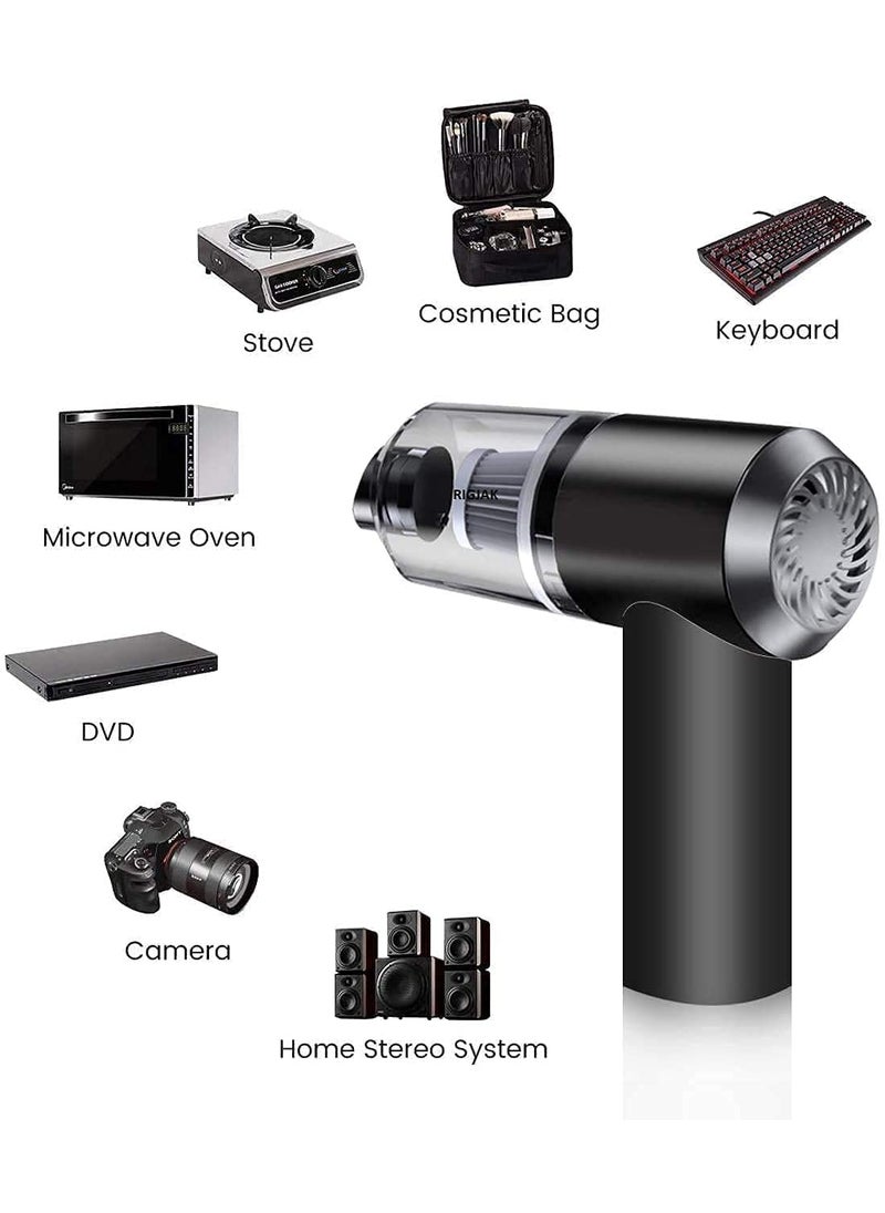 svk dream SVK DREAM 2 in 1 Vacuum Cleaner Dust CollectionLighting Car Vacuum Cleaner 120W HeavyPower Handheld Wireless Vacuum Cleaner Pack of 1  - Image 3