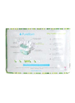 PureBorn Organic Baby Tape Style Diapers Size-3 5.5 -8 kg Daisy Print 112 Diapers  - Image 2