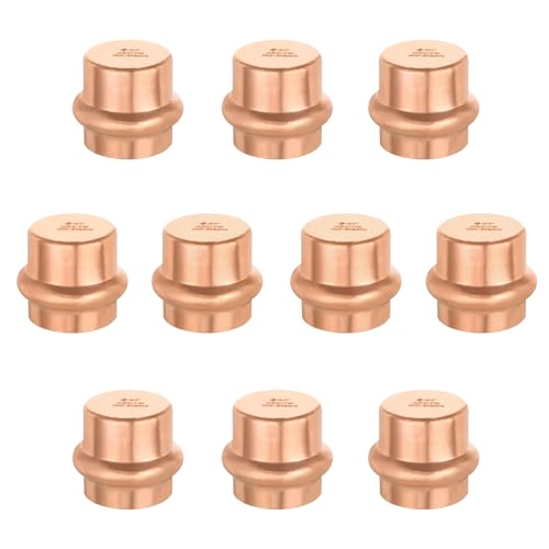 GUOFIS 10Pack GUOFIS Copper Press End Cap 34 x 34 Plug Fittings for Copper Tube Connection with StopPRESS011 - Image 1