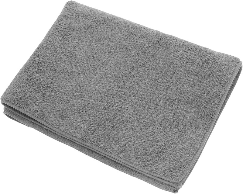 Super Absorbent Car Drying Towel 30x40cm Gray Lint Free Coral Fleece Cloth - Image 1