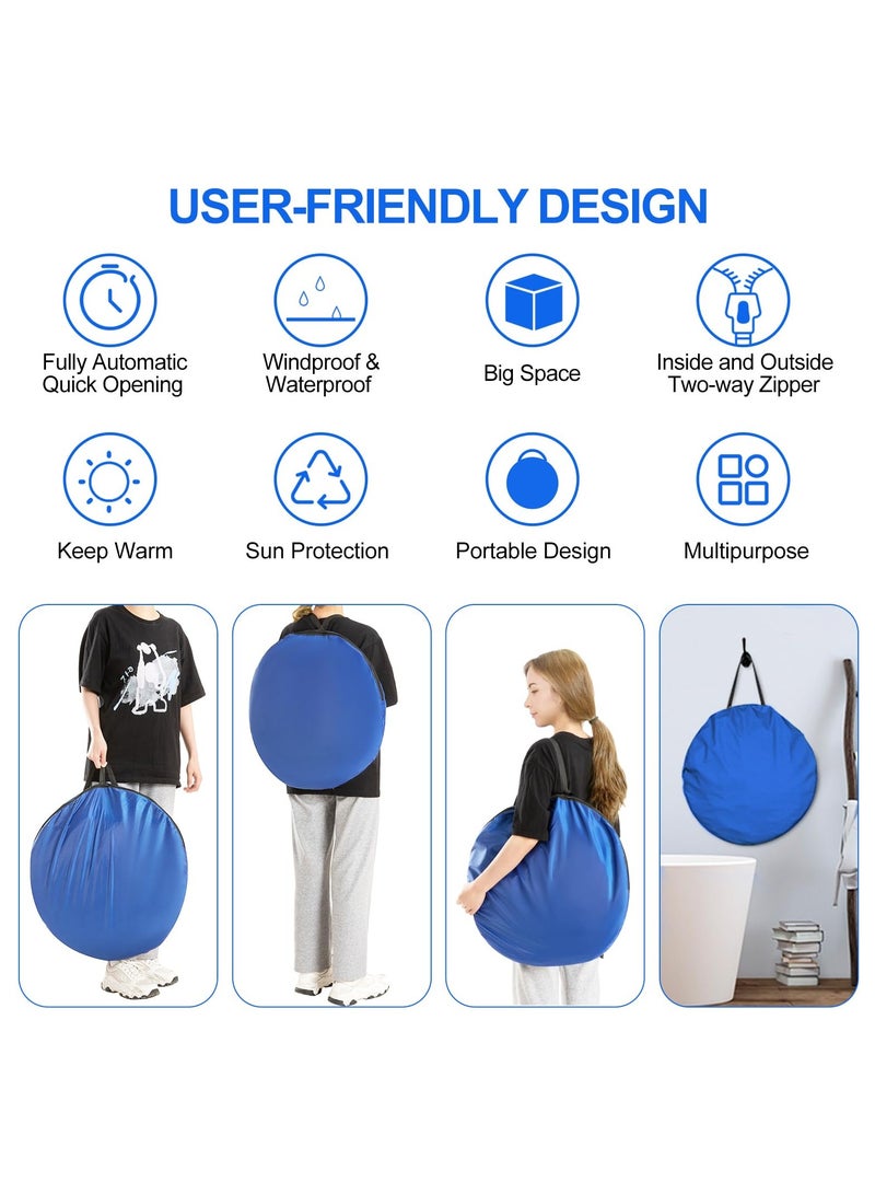 HEYAN Pop Up Portable Shower Tent with Floor for Camping Instant Outdoor Privacy Shelter Tent for Camping and Beach Easy Setup Foldable with Carry Bag Lightweight and Sturdy 190x120x120CM - Image 4
