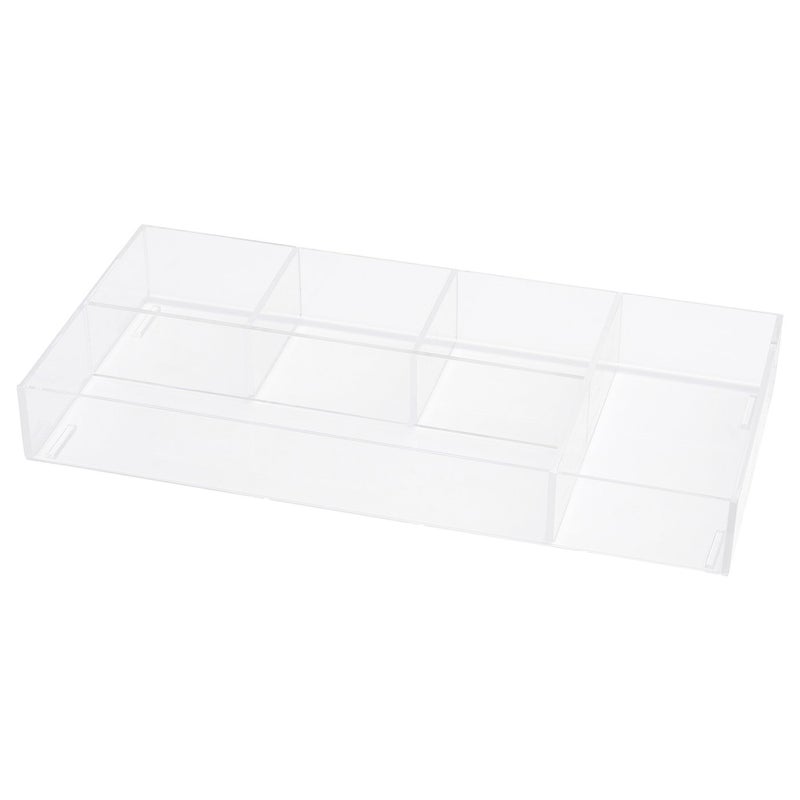Baitique Make-up Organiser, Clear Acrylic, 25×12×3.5 cm - Image 1