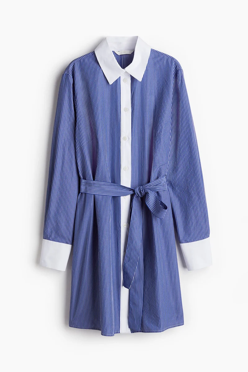 H&M Tie-belt shirt dress