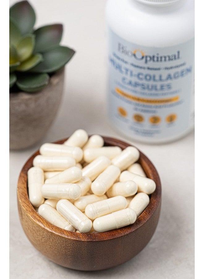 BioOptimal Multi-Collagen Supplement Capsules, Types I, II, III, V, & X Collagen, 90 Capsules - Image 3