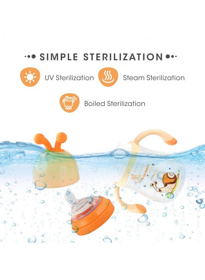 أر فور رابيت زجاجة شرب سنوزي بيبي سباوت بسعة 240 مل مع فوهة سيليكون ناعمة للأطفال | للأطفال من عمر 6 أشهر فما فوق - Image 4