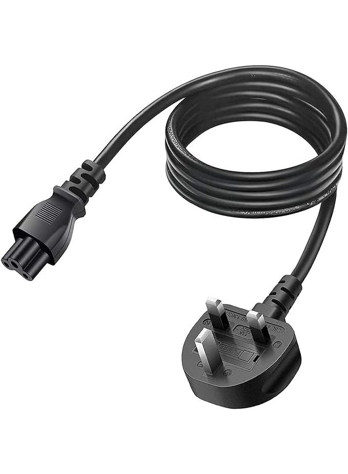 Terabyte 3 Pin UK Power Cord Main Lead Plug Cable black - Image 1