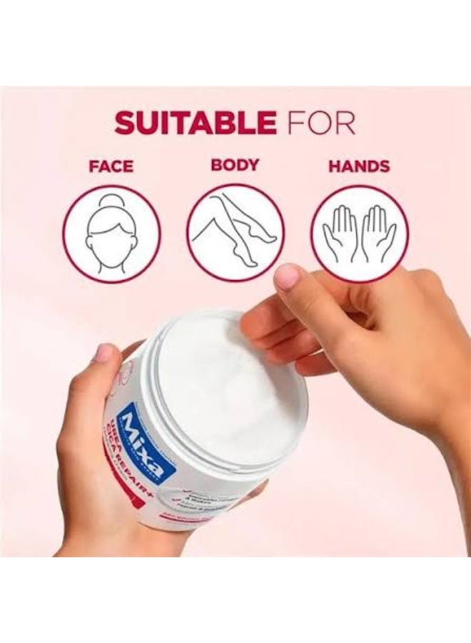 Mixa Urea Cica Repair+ Renewing Cream 400ml - Image 2
