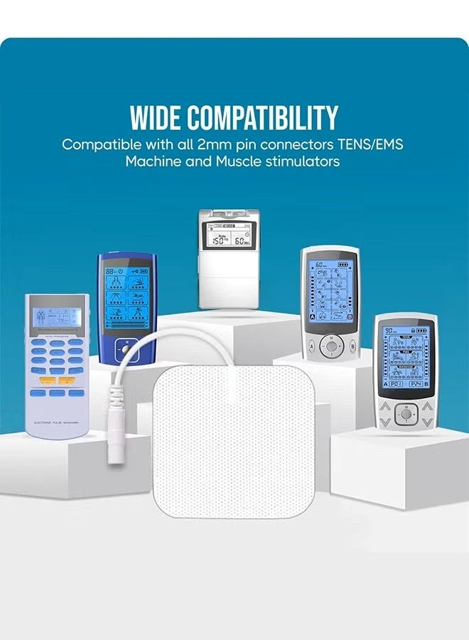 20 قطعة من وسادات الأقطاب الكهربائية، وسادات بديلة مُحسّنة قابلة لإعادة الاستخدام من جل تحفيز الأعصاب عبر الجلد، وسادات ذاتية اللصق مُحسّنة لمحفز العضلات الكهربائي - Image 2