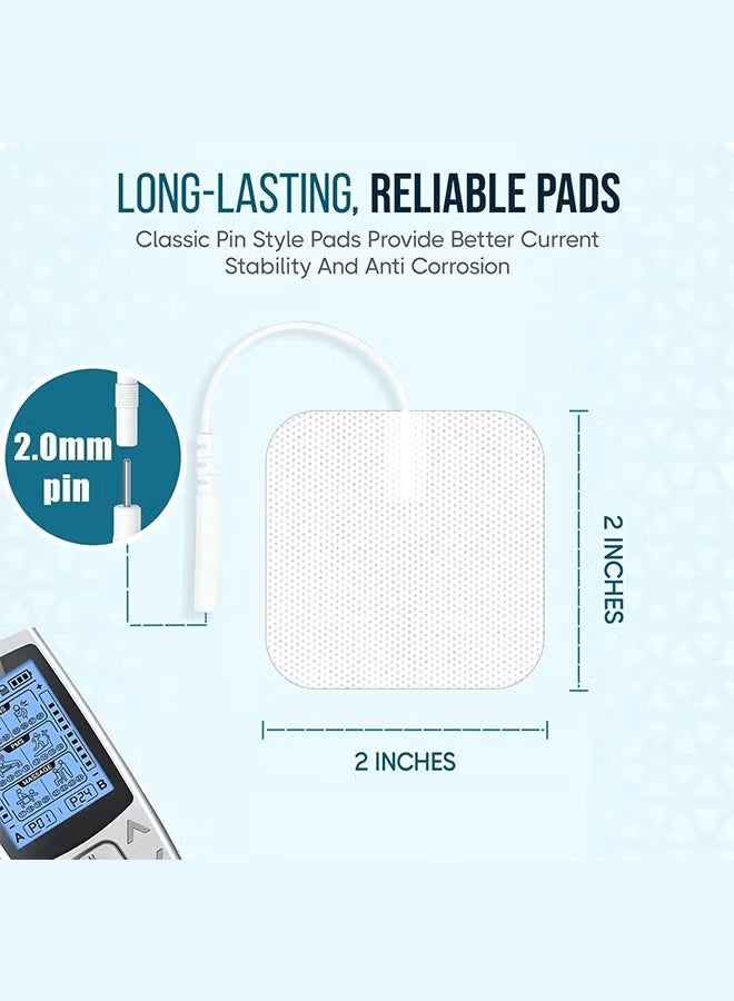 20 قطعة من وسادات الأقطاب الكهربائية، وسادات بديلة مُحسّنة قابلة لإعادة الاستخدام من جل تحفيز الأعصاب عبر الجلد، وسادات ذاتية اللصق مُحسّنة لمحفز العضلات الكهربائي - Image 5