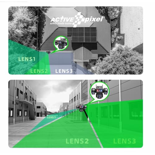 Active Pixel 4G Solar Powered 4MP CCTV 10X Zoom, Triple Camera | PTZ 360° Wireless Outdoor Security Camera | Motion Detection, SIM Card Slot, 2-Way Audio, IP66 Waterproof - G16 (3Cam 10x Zoom) - Image 5