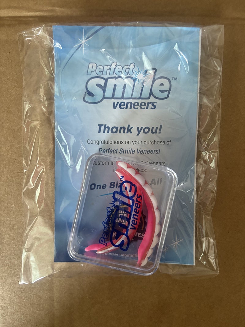 Supply Of Simulated Denture Stickers For Stage Temporary Smiling Makeup Plastic Upper And Lower Row Whitening Tooth Set Smile - Image 1