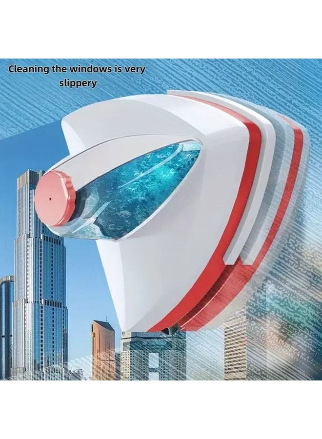 Double Sided Glass Cleaner 3 8mm Scraper With Anti Fall Safety Rope - Image 4