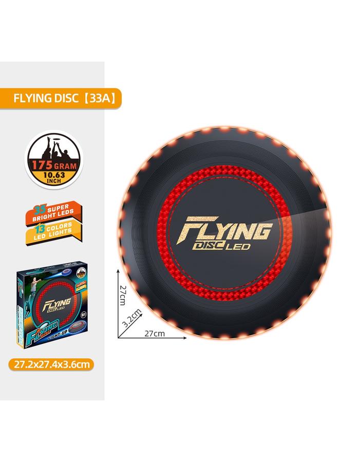 الأزرق جي دبليو <منتج جديد> 10.63 بوصة لعبة الفريسبي المتوهجة في الهواء الطلق ليلة رياضية بين الوالدين والطفل مجموعة ألعاب الفريسبي - Image 1