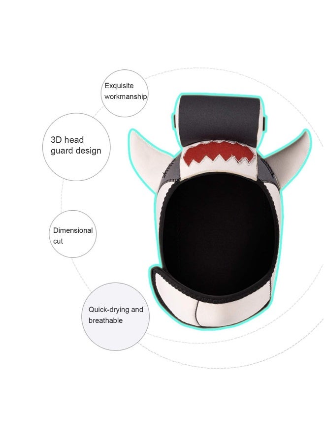Generic Specially supply 3mm neoprene diving cartoon hood diving cap winter swimming cap - Image 2