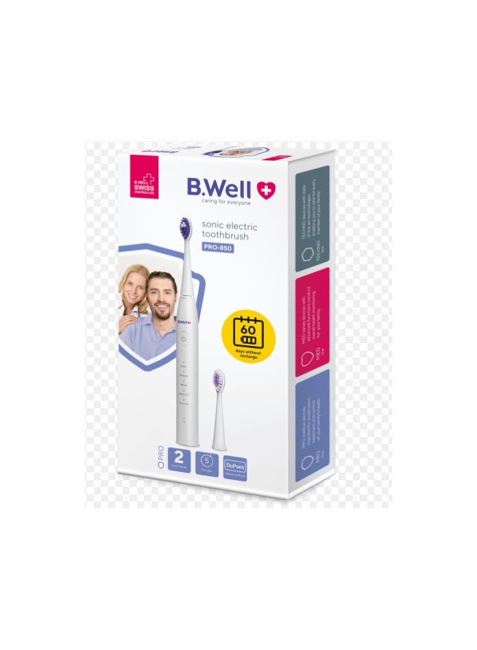 B.Well MED-850 Electric Sonic Toothbrush(White) 