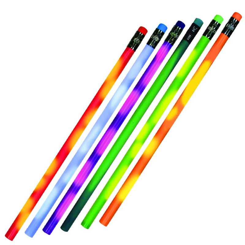 AAkron Color Changing Mood Pencil with Eraser - Graphite Pencil - Made of quality wood, Set of 24, Assorted Colors - MADE IN USA - Image 1