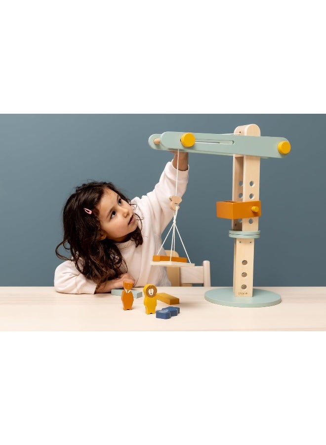 Trixie Wooden Construction Crane Toy - Image 3