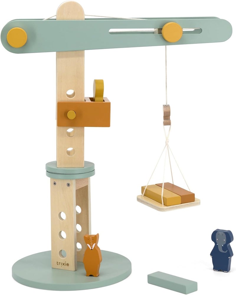 Trixie Wooden Construction Crane Toy - Image 2
