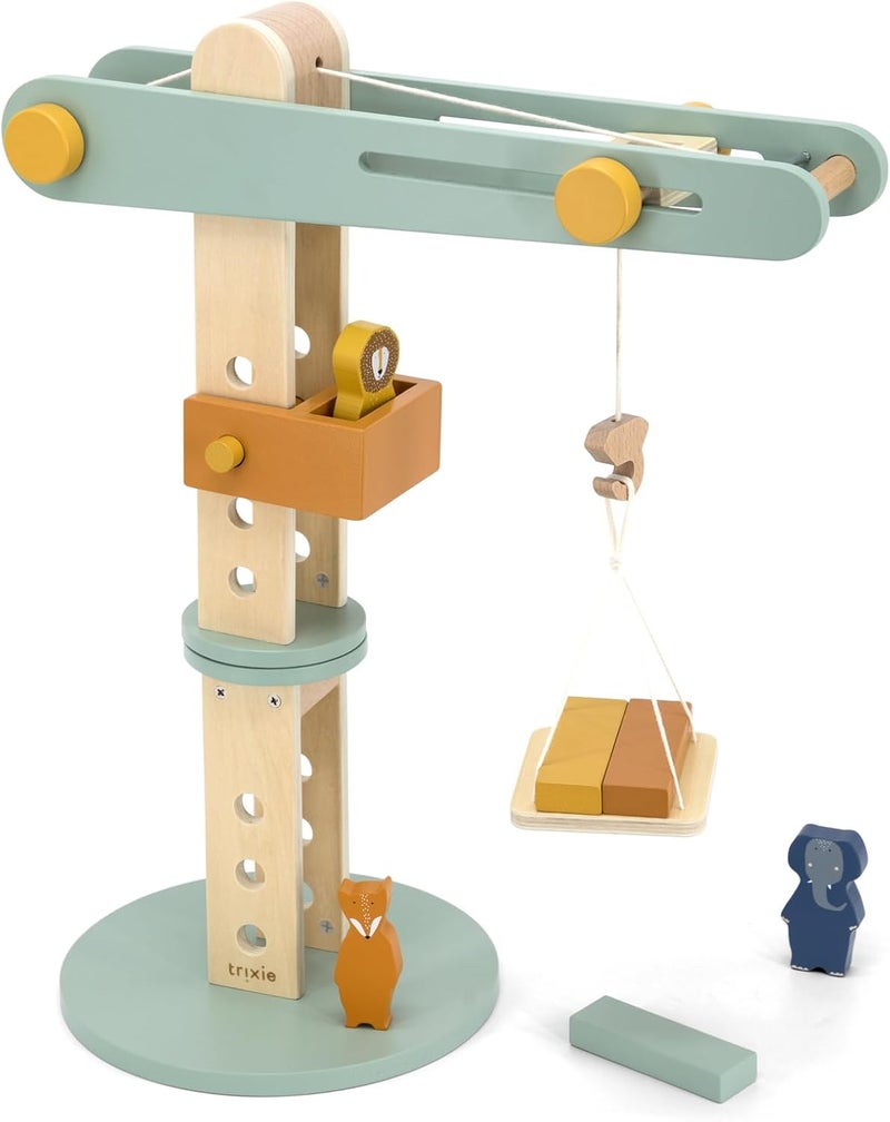 Trixie Wooden Construction Crane Toy - Image 1