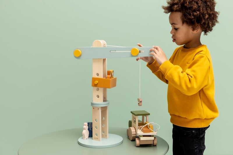 Trixie Wooden Construction Crane Toy - Image 4