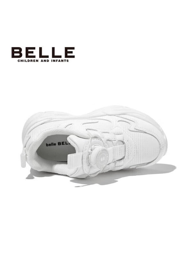 بيلي Belle أحذية الأطفال , أحذية رياضية للأطفال، أحذية الجري، أحذية ربيعية، أحذية بيضاء قابلة للتنفس، أبيض، المقاس 31 - Image 3