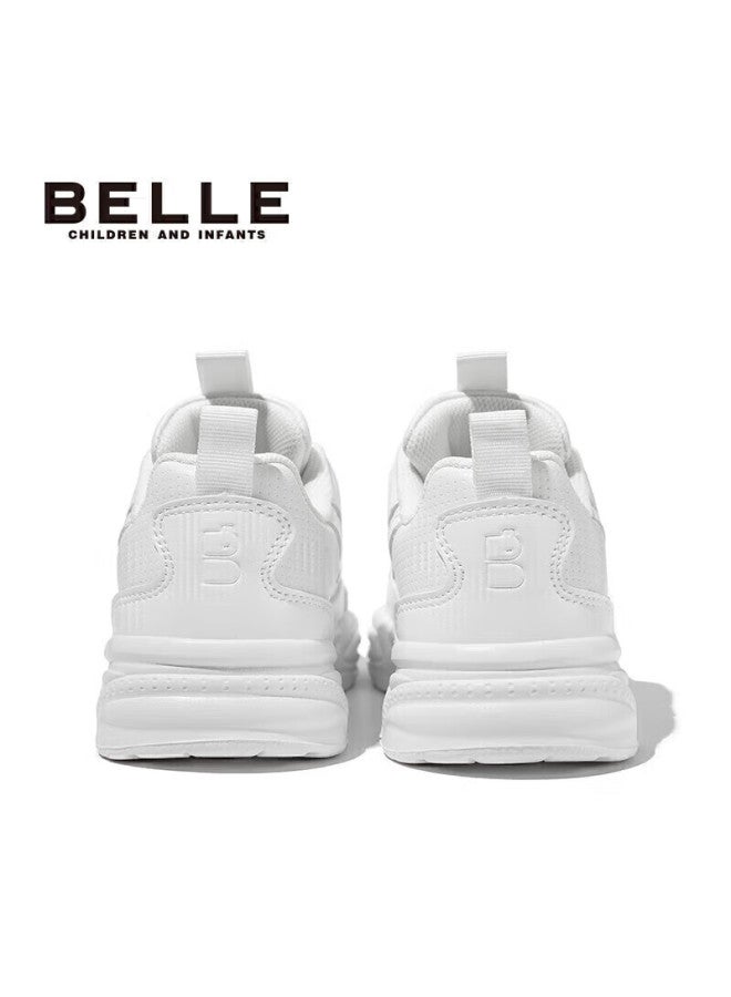 بيلي Belle أحذية الأطفال , أحذية رياضية للأطفال، أحذية الجري، أحذية ربيعية، أحذية بيضاء قابلة للتنفس، أبيض، المقاس 31 - Image 4