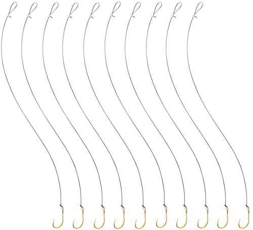 Last Cast Tackle 1/0-3/0 Baitholder Fishing Hook with 12" Leader - 10pcs (2/0) - Image 1
