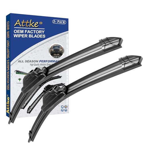 ATTKE OEM Quality Front Windscreen Wiper Blades for Honda Fit 2009-2020 (28″+14″ Front Windshield Wiper Blade Set) - Image 1