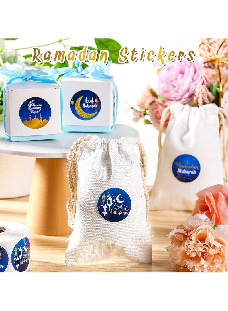 500Pcs Ramadan Kareem Stickers, Eid Mubarak Party Small Round Candy Stickers, Islamic Muslim Decoration Ramadan Kareem Labels for Eid Party Decorations Ramadan Party Supplies,6 Design - Image 5