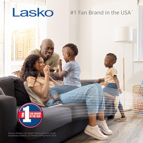 Lasko Personal Table Fan with Storage Tray, 2 Quiet Speeds, Tilt-Back Fan Head for Home Office, Bedroom, 6", White, 2002W - Image 2