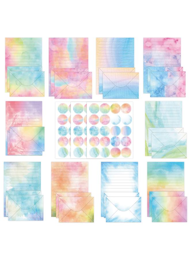 Bluejw Envelope 160 Pieces Flower Watercolor Ins Simple Creative High Sense Gift Invitation Envelope Letter Paper Suit - Image 1