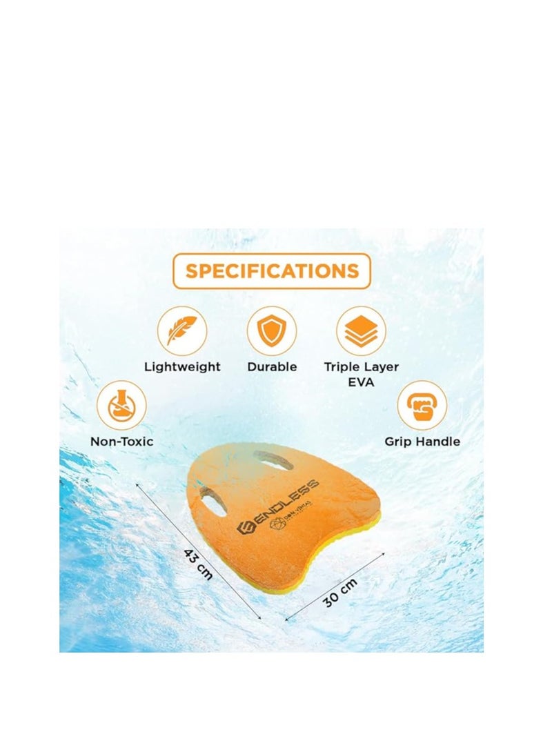 ENDLESS  Swimming Kickboard With Comfortable Design | Material : EVA |  For Beginners Swimming Training Floaters | For Kids and Adults Floating Pads - Image 3