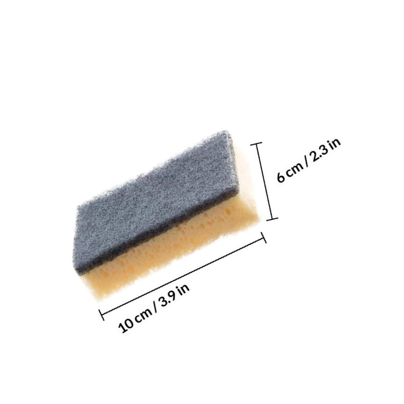 Dual Sided Non Scratch Kitchen Scrub Sponges 10 Pack Dark Gray Dishwashing Cleaning Tools - Image 3
