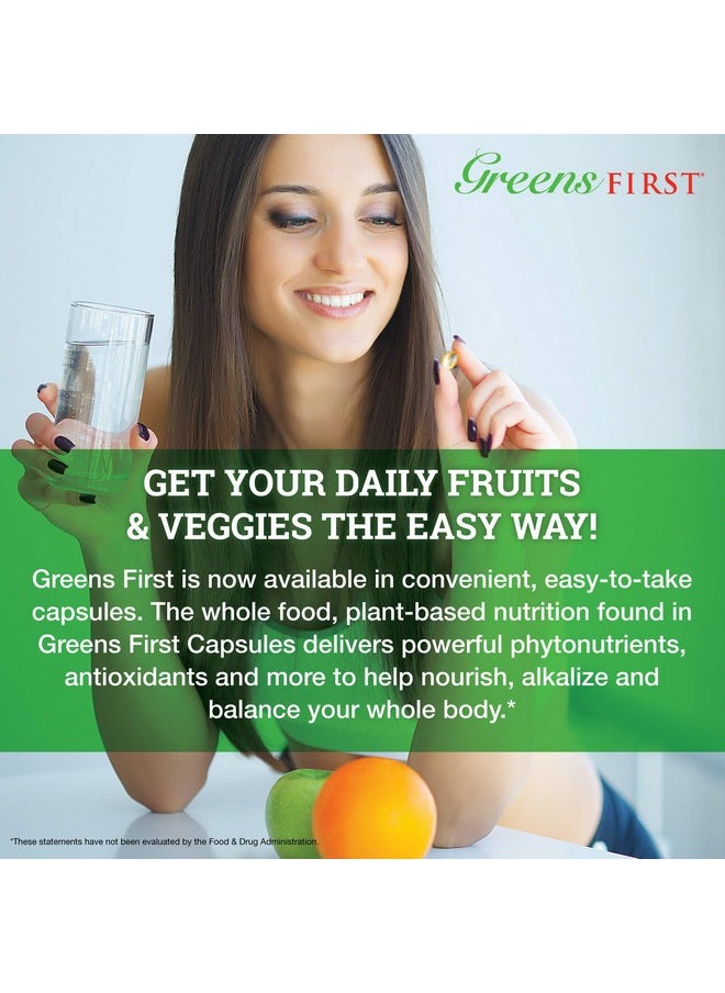 Greens First - Procapsules Nutrient Richantioxidant Superfood 49 Different Super Foodsphytonutrient & Antioxidant Revitalize Gluten Free Vegan & Nongmo 180 Capsules 30 Servings - Image 1