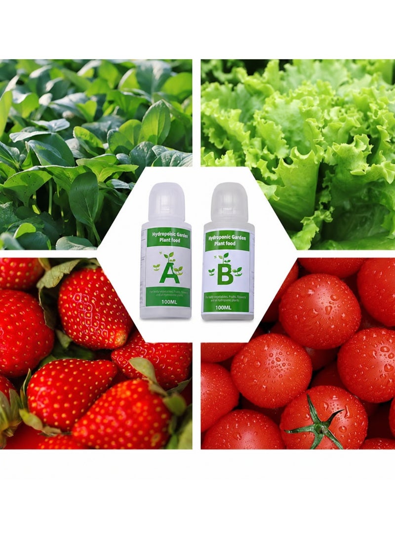 ايكانبو 200ml الغذاء النباتي الحديقة الهيدروبونيك ，متوافق مع نظام زراعة الهيدروبونيك ，الغذاء النباتي A و B الأسمدة المركزة لجميع الأغراض مناسبة للنباتات - Image 4